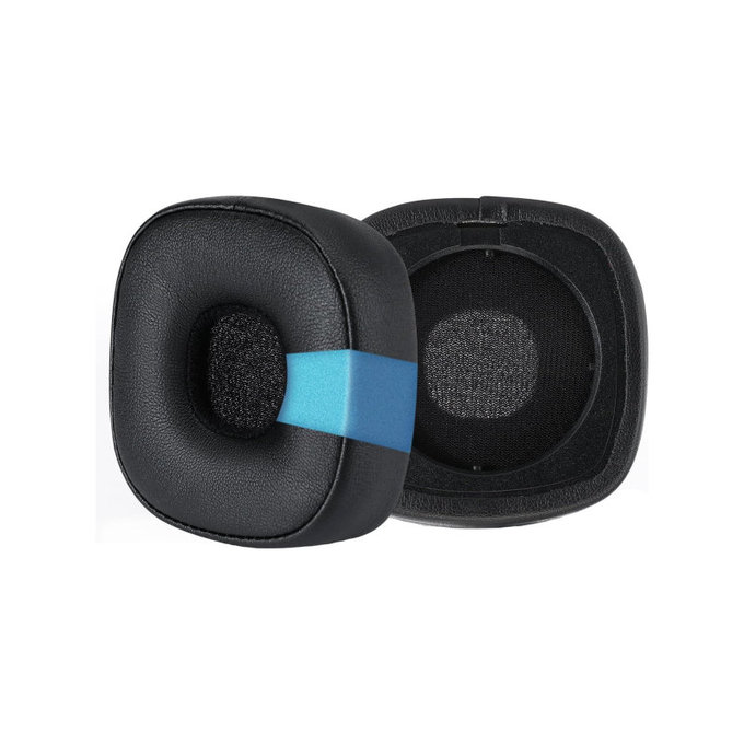 Ersatz-Ohrpolster für Marshall Major III, Memory-Schaumstoff + PU-Leder, Schwarz, Kühlgel, 1 Paar