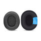 Ersatz-Ohrpolster für Skullcandy Hesh 3.0, Crusher, Venue, Memory-Schaumstoff + Leder + Textil, Schwarz, Kühlgel, 1 Paar