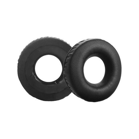 Ersatz-Ohrpolster für Sennheiser HD25, SP 25-1 II, PC150, Memory-Schaumstoff + PU-Leder, Schwarz, 1 Paar