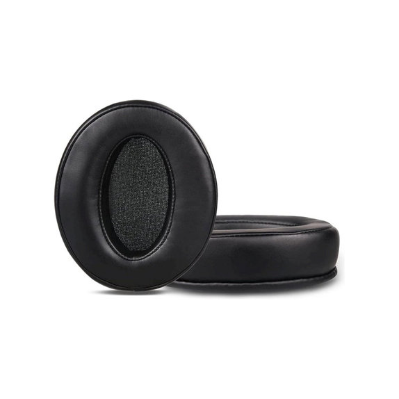 Ersatz-Ohrpolster für Sennheiser HD4.50, HD450, Memory-Schaumstoff + Leder, Schwarz, 1 Paar