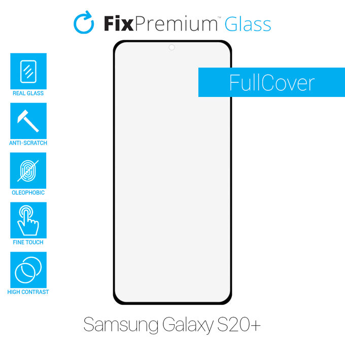 FixPremium FullCover Glass - Gehärtetes Glas für Samsung Galaxy S20+