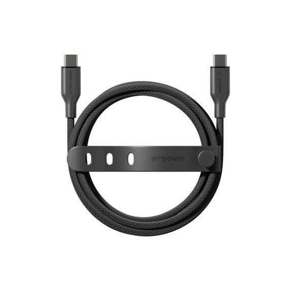 USB-C-Kabel, 60 W, Racing, 2 m, Space Black, empower