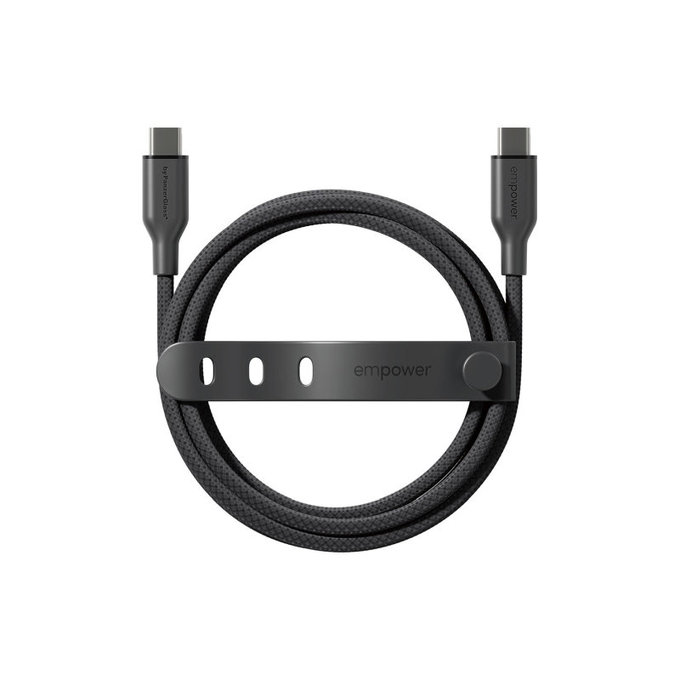 USB-C-Kabel, 60 W, Racing, 2 m, Space Black, empower