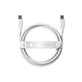 USB-C-Kabel, 240 W, Racing, 1,2 m, silberweiß, empower