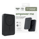 Kabellose PowerBank 10000 mAh, 20 W, kompatibel mit MagSafe, Qi2/USB-C, Space Black, empower