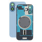 Apple iPhone 17 - Rückgehäuseglas + Kameraglas + Metallplatte + Magsafe-Magnet (Mist Blue)