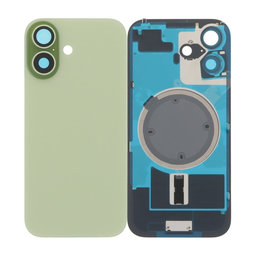 Apple iPhone 17 - Rückgehäuseglas + Kameraglas + Metallplatte + Magsafe-Magnet (Sage)