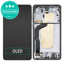 Samsung Galaxy S25 Edge - LCD Display + Touchscreen Front Glas + Rahmen (Titanium Jetblack) OLED