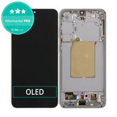 Samsung Galaxy S25 FE - LCD Display + Touchscreen Front Glas + Rahmen (Jetblack) OLED