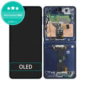 Samsung Galaxy Z Flip 7 F766B - LCD Display + Touchscreen Front Glas + Rahmen (Blue Shadow) OLED