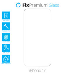 FixPremium Glass - Gehärtetes Glas für iPhone 17