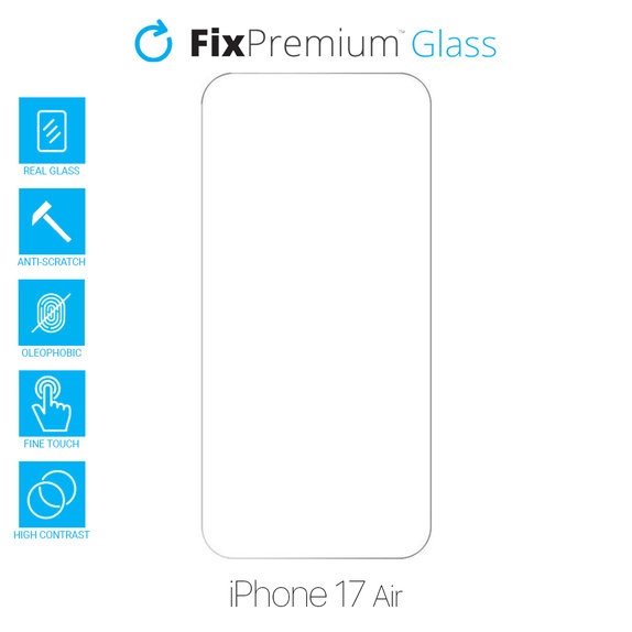 FixPremium Glass - Gehärtetes Glas für iPhone 17 Air