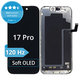 Display Soft OLED 120Hz für iPhone 17 Pro, Touchscreen-Glas mit Rahmen, FixPremium