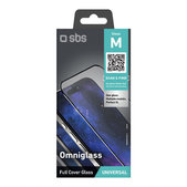 Universelles Schutzglas Omniglass M, Schwarz, SBS