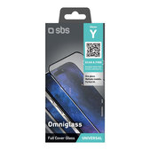 Universelles Schutzglas Omniglass Y, Schwarz, SBS
