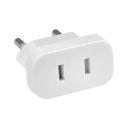 220V Netzstecker-Adapter von US auf EU (Weiß)