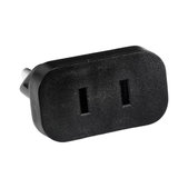 220V Netzstecker-Adapter von US auf EU (Schwarz)