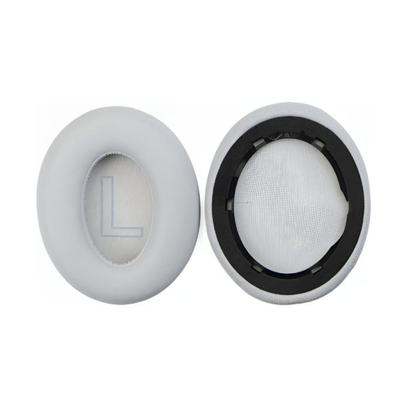 Ersatz-Ohrpolster für Anker Soundcore Life Q20, Memory-Schaumstoff + PU-Leder, Grau, 1 Paar