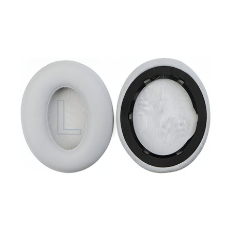 Ersatz-Ohrpolster für Anker Soundcore Life Q20, Memory-Schaumstoff + PU-Leder, Grau, 1 Paar