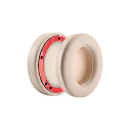 Ersatz-Ohrpolster für Beats Studio 2.0 und 3.0, Memory-Schaumstoff + PU-Leder, Beige, 1 Paar