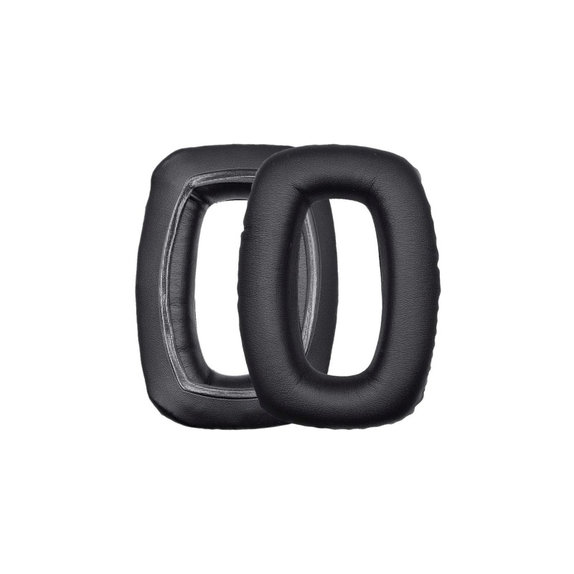 Ersatz-Ohrpolster für Beyerdynamic DT 100, DT 150, DT 190, Memory-Schaumstoff + PU-Leder, Schwarz, 1 Paar
