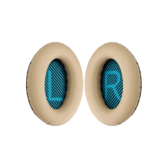 Ersatz-Ohrpolster für Bose QuietComfort 2, 15, 25 und 35, Memory-Schaumstoff + PU-Leder, Khaki, 1 Paar