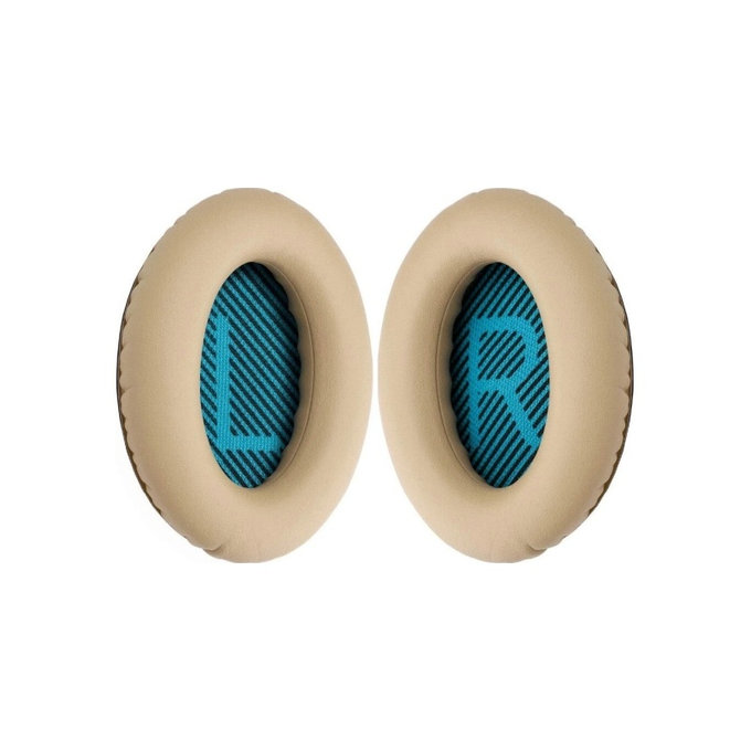 Ersatz-Ohrpolster für Bose QuietComfort 2, 15, 25 und 35, Memory-Schaumstoff + PU-Leder, Khaki, 1 Paar
