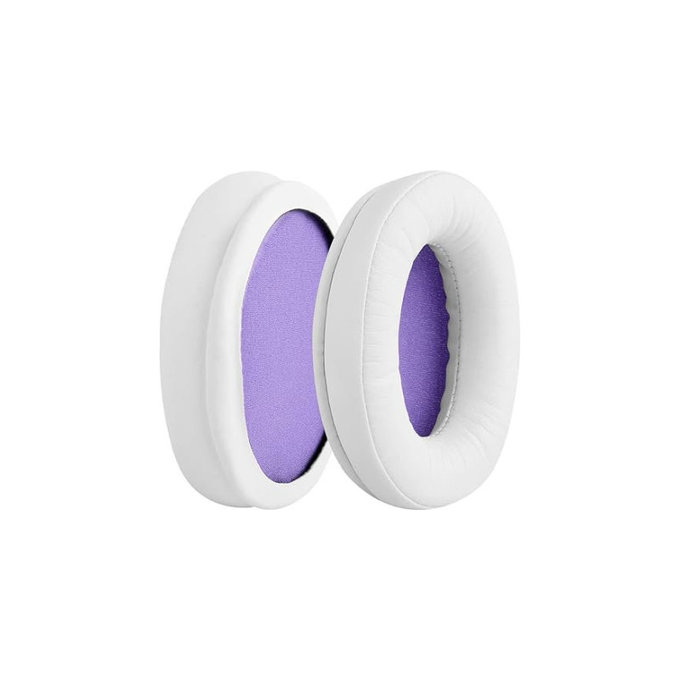 Ersatz-Ohrpolster für Kingston HyperX Cloud Alpha Gaming, Memory-Schaumstoff + PU-Leder, Weiß, 1 Paar