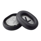 Ersatz-Ohrpolster für Plantronics BackBeat Pro 2, SE, 8200 UC, Memory-Schaumstoff + PU-Leder, Schwarz, 1 Paar