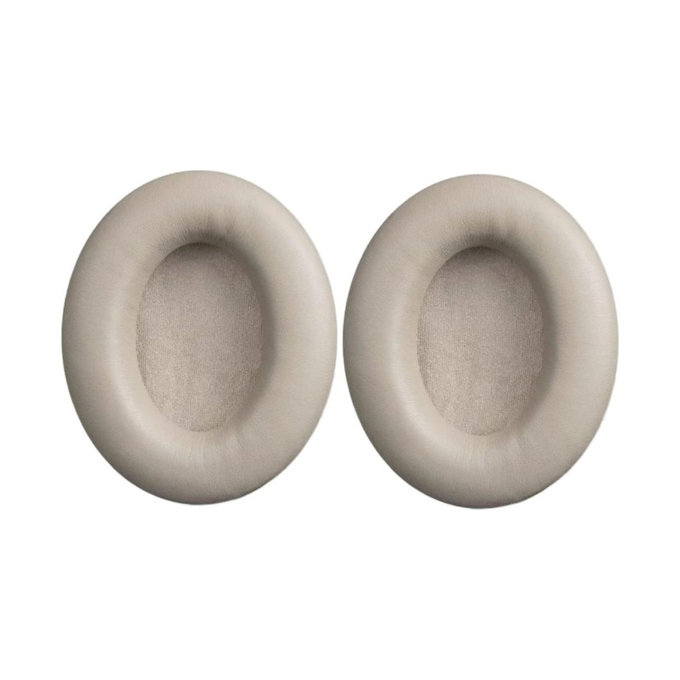 Ersatz-Ohrpolster für Sony WH-1000XM3, Memory-Schaumstoff + PU-Leder, Beige, 1 Paar