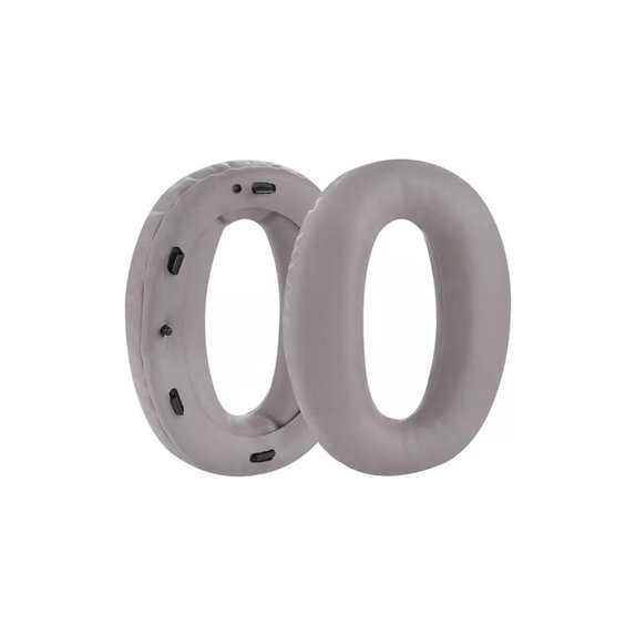 Ersatz-Ohrpolster für Sony MDR-1000X, WH-1000XM2, Memory-Schaumstoff + PU-Leder, Grau, 1 Paar