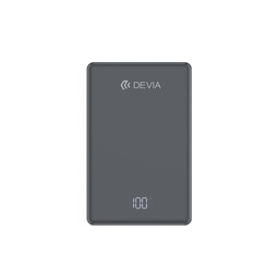 MagSafe Powerbank Extreme Speed Mini mit Display, PD 20W, 5000mAh, Space Grey, Devia