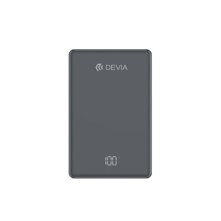 MagSafe Powerbank Extreme Speed Mini mit Display, PD 20W, 5000mAh, Space Grey, Devia