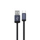 USB / USB-C Kabel Gracious, 2.1A, 2m, Schwarz, Devia