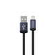 Lightning / USB Kabel Gracious, 2,4A, 1m, Schwarz, Devia