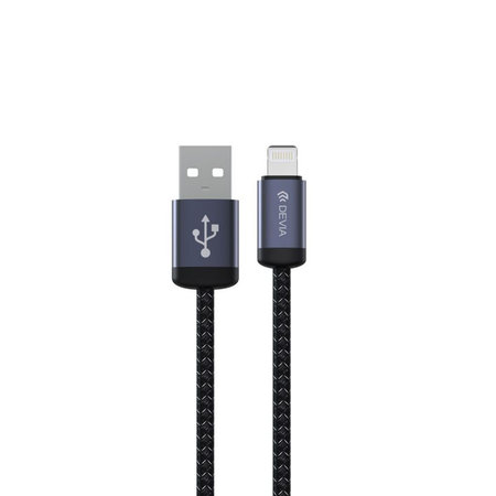 Lightning / USB Kabel Gracious, 2,4A, 2m, Schwarz, Devia