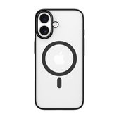 Hülle Glimmer mit MagSafe für iPhone 16 Plus, Schwarz, Devia