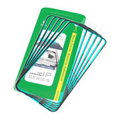 Hintere Glasscheibe Dichtungs-Klebestreifen für iPhone 15 Pro, 2UUL BA15P, (5Stk.)