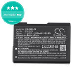 Akku batterie für Nikon D3100 DSLR, 900mAh, Li-Ion, 7.4V, EN-EL14, HQ