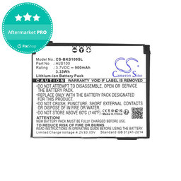 Akku batterie für Becker HJS 100, HJS100, Li-Ion, 3.7V, 900mAh, HQ