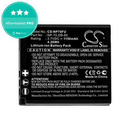 Akku batterie für Panasonic Lumix DMC-FX01, 1150mAh, Li-Ion, 3.7V, CGA-S005, HQ