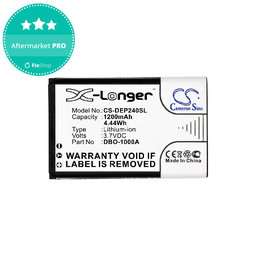 Batterie für Doro 1370, 1372, 2404, 6040, 1200mAh, Li-ion, 3.7V, DBO-1000A, HQ