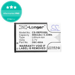 Batterie für Doro 1360, 900mAh, Li-ion, 3.7V, DBC-800A, HQ