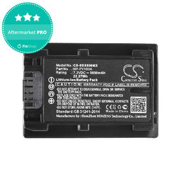 Batterie für Sony Fdr-Ax33, Sony Fdr-Ax40, 3050mAh, Li-Ion, 7.3V, NP-FV100A, HQ