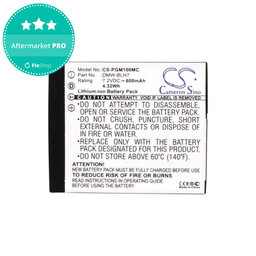 Batterie für Panasonic Lumix DMC, 600mAh, Li-Ion, 7.2V, DMW-BLH7, HQ