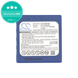 Akku batterie für HBC Fub3a, 700mAh, Ni-MH, 6V, AF-FUB03M, HQ
