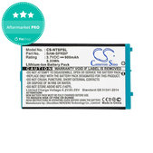 Akku batterie für Nintendo Advance SP, AGS, 900mAh, Li-Ion, 3.7V, SAM-SPRBP, HQ