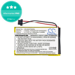Batterie für Navigon 70, 1200mAh, Li-Pol, 3.7V, Topaz, HQ
