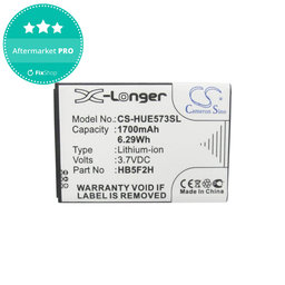 Batterie für Huawei E5330, 1700mAh, Li-Ion, 3.7V, HB5F2H, HQ