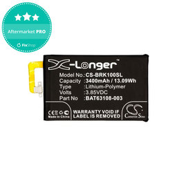 Akku batterie für Blackberry Keyone, 3400mAh, Li-Pol, 3.85V, BAT63108-003, HQ